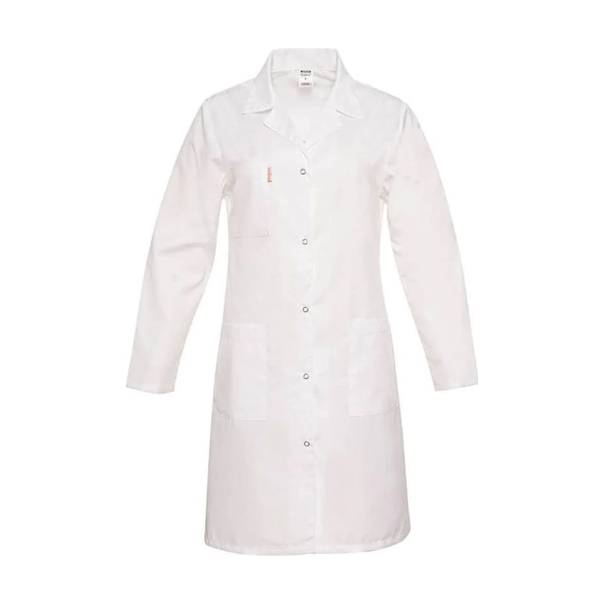 White Long Work Coat