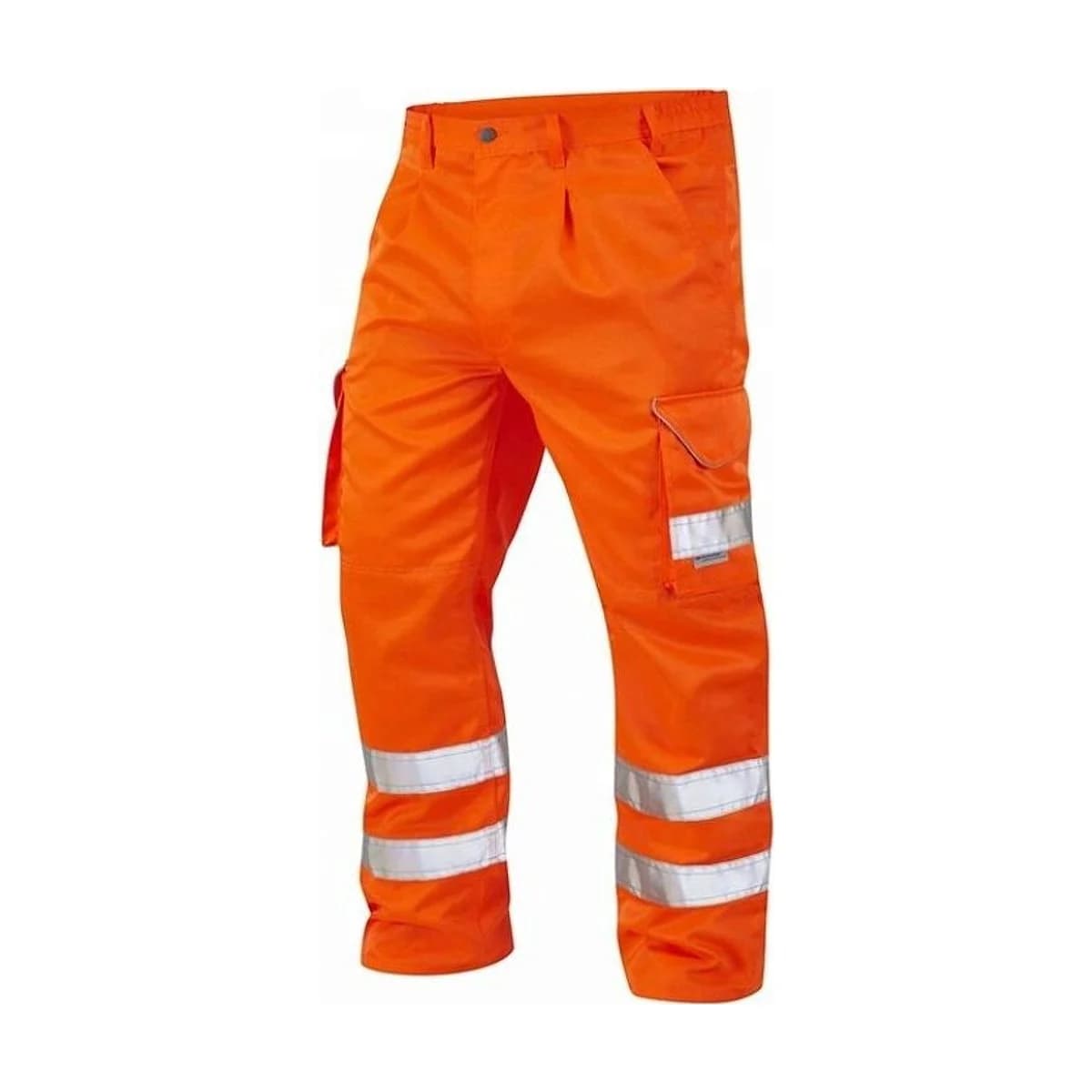 Orange Hi-Vis Cargo Work Trousers
