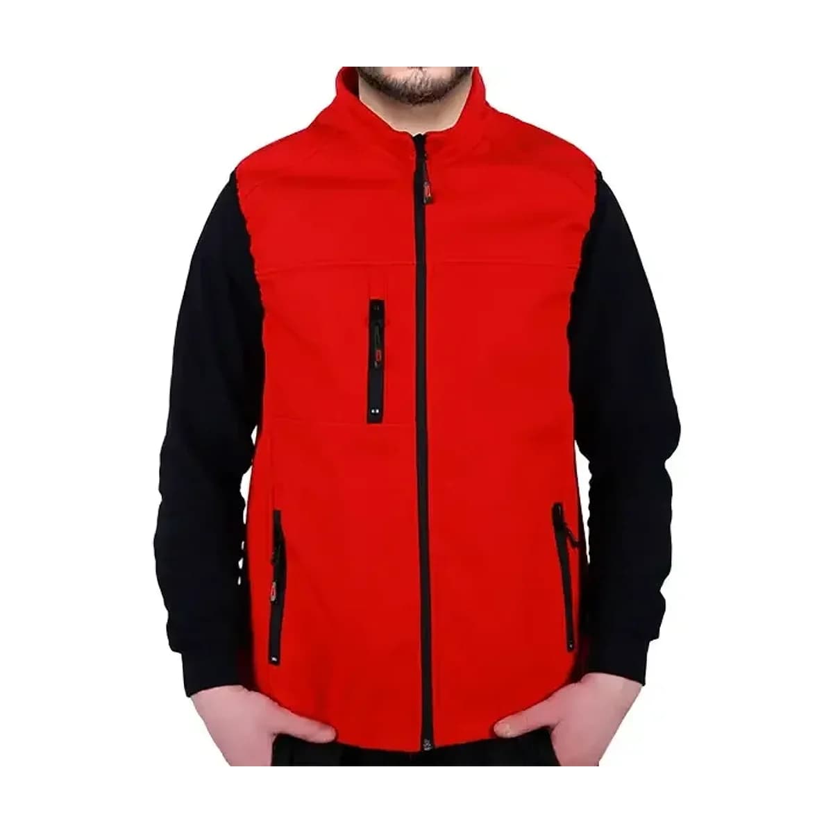 Red Softshell Work Vest